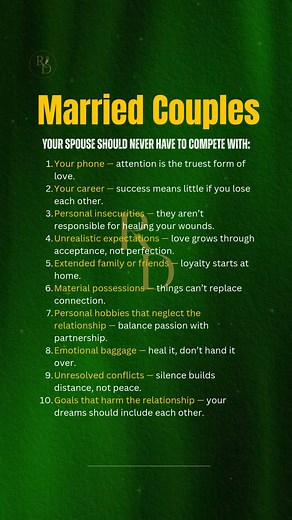 248K views · 895 reactions | Married Couples Your Spouse Should Never Have to Compete With: | Relationship guide | Facebook