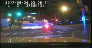 Police chase bulldozer for nearly four miles, crushes police car