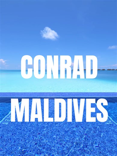 This is likely the most beautiful swimming pool we have ever seen 😍 Contact us 📧 for more information or to book with the most competitive rates 📍Conrad Maldives Rangali Island #maldives #conradmaldives #luxurytravel