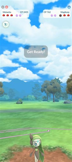 Meloetta destroys Magikarp Team Go Rocket grunt