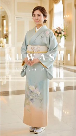 上品な光沢が美しい結婚式や七五三ママにおすすめのレンタル正絹訪問着セット #kimono #着物 #レンタル着物