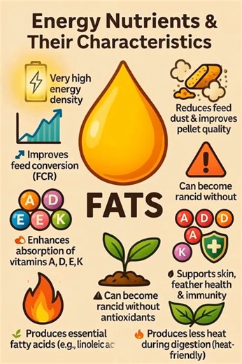 characteristics of Carbohydrates and Fats in poultry feed #petcare #VetApproved #reelsvideoシ #education #wellness #health #VetGuide #pet #wildlife #PoultryNutrition | Poultry vet