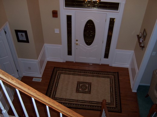 Hall and Stairway Trim Work - Low Maintenance Shadow Boxes - All About The House