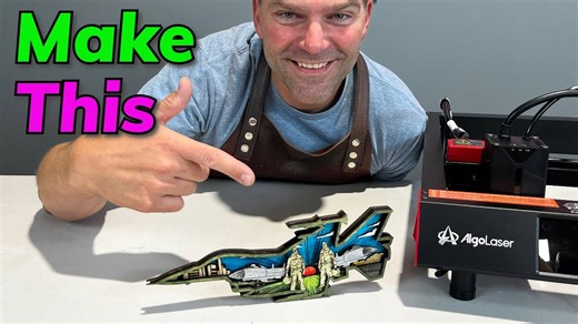 Laser-Sharp Creativity Making Airplane Art with Algolaser Delta 22W Engraver