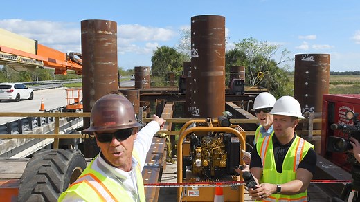 Virgin Trains clears 25 miles between Cocoa and Orlando, begins building rail bridges