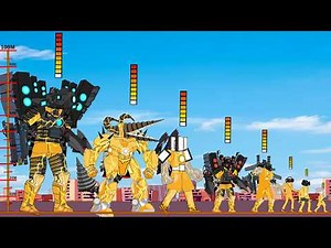 Upgraded Size & Power Comparison | Cameramen, TV-man & Speakermen VS Titan Drillman
