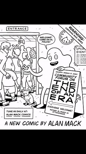 Last week on The End of an Era, a new comic by Alan Mack… If you’re new here, follow my account so you don’t miss out on this ongoing comic! More panels posted daily. Also like, share and comment if you please🤘🖤 #comics #alanmackcomics #indiecomics #comicbooks #webcomics #newcomics #theendofanera | Alan Mack Comics