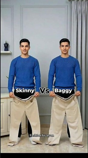 Skinny or Baggy? Which One Looks Better in 2026 🤔🔥 #mensstyle