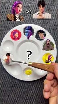 Kpop Demon Hunters Color Fusion Part 1 #kpopdemonhunters #colormixing #huntrix #sajaboys