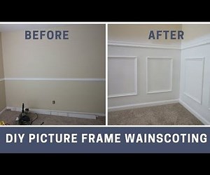 How to Install Picture Frame Style Wainscoting