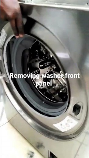 how to remove from panel of a front load washing machine