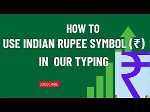 How to type the Indian rupee symbol (₹) on Windows keyboard by Rupee symbol typing Tool of IndianGov