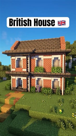 Minecraft British House 🇬🇧 #shorts