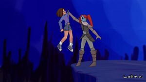 【Undertale动画】 Undyne VS Frisk（BY：Lolita.）