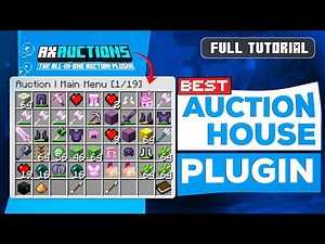 Best Auction House Plugin for Minecraft | AxAuctions Full Setup Guide (2025)