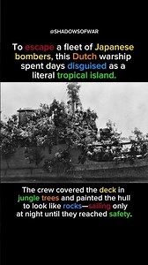 WARSHIP THAT DISGUISED AS AN ISLAND TO SURVIVE.