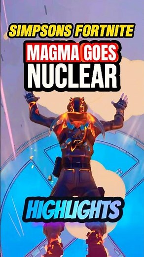 Battle Royale Fortnite - Magma Goes Nuclear at Springfield Power Plant