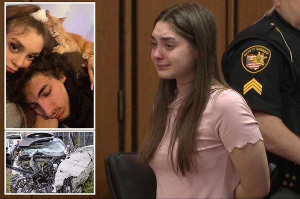 Ohio teen murdered boyfriend, friend by deliberately crashing car at 100mph: 'Literal hell on wheels'