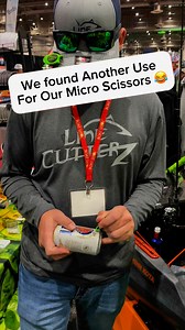 2.4K views · 23 reactions |  Who knew our Micro Scissors had a hidden talent?! They’re perfect for cutting fishing line… AND apparently, the best tool for shotgunning a beer!  Who’s trying this next?Tag a friend who needs this hack! ⬇️ #FishingGear #BeerHacks #ShotgunChallenge #OutdoorLife #UnexpectedUsesLet me know if you want any tweaks! | Line Cutterz, LLC. | Facebook
