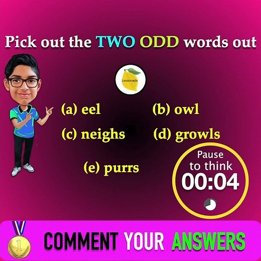 (Day 8) 11 plus verbal reasoning | odd one out | 😱BONUS EXAM TIPS 😱 | #shorts #Lessonade
