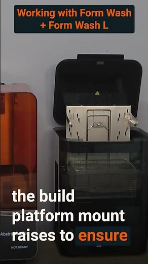 Working with #formwash and #formwashL to clean resin parts!