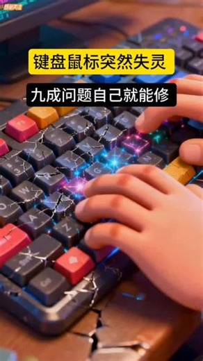 #低粉爆款视频 #键盘 #鼠标 #电脑 #维修键盘鼠标突然失灵？九成问题自己就能修！