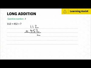 Maths lesson 3 - Long addition