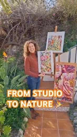 FROM STUDIO TO NATURE. Portrait 11 of the Series "Portraits in Bloom".