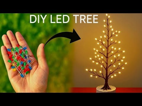 How to Make a Beautiful DIY LED Tree at Home | Easy Step by Step Guide ​#DIY #LEDTree #HomeDecor