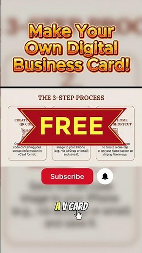 🤯 3 steps to a free digital business card (iPhone) 👀