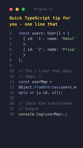 TypeScript tip that changed how I code 💡 🔥 #typescripttips #programming #shorts