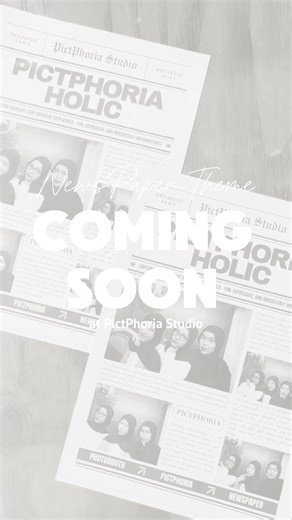 BREAKING NEWS‼️ Something new is coming soon… Photobooth tema NEWSPAPER di PICTPHORIA STUDIO🗞️📸 Stay tuned & get ready to be the headline!🤩 #pictphoriastudio #comingsoon #photobooth #newspaper #bekasi