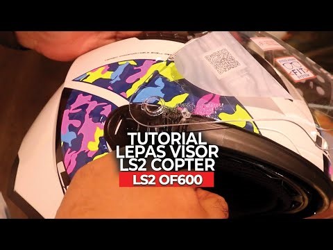 Cara Lepas & Pasang Visor LS2 Copter OF600 | Gampang Banget! #touwani #ls2 #ls2copter