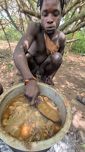 5.9M views · 63K reactions | Hadzabe tribe bushmen still use ancient traditional ways to eat and drink, today they show us how they use traditional bush cups crafted from baobab fruit shells | Trendez | Facebook