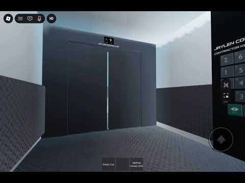 Elevator arriving annoucement on service elevator