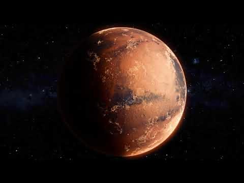8k Mars planet seamless loop rotation 360 degrees. Ultra High Quality terrain/textures and render