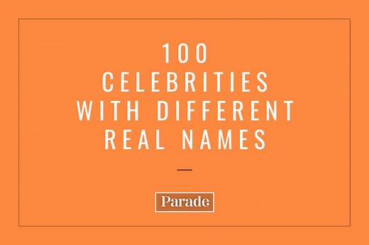 100 Celebrities' Real Names