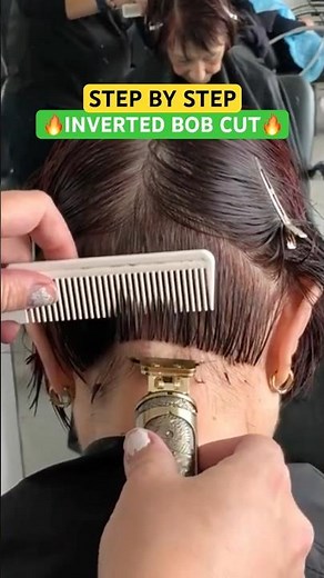 STEP BY STEP INVERTED BOB CUT! 🔥🔥🔥FULL TUTORIAL LINKED BELOW!
