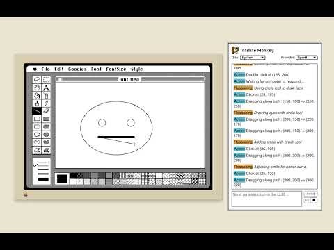 Infinite Monkey: LLM controlling a classic Mac