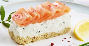 Cheese-cake au saumon fumé et ricotta