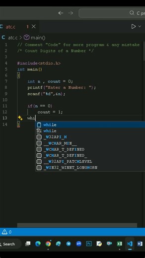 C Program to Count Digits of a Number | Amresh TechCode