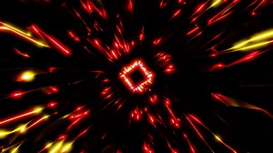 vj loop rotate red sci-fi light particles . High quality 4k footage