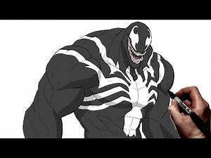 How To Draw Venom | Step By Step | Marvel Rivals