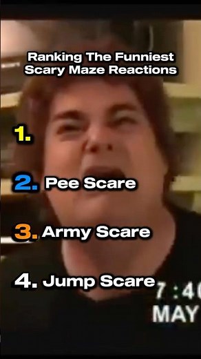 Ranking The Funniest Scary Maze Game Reactions 💀 #shorts