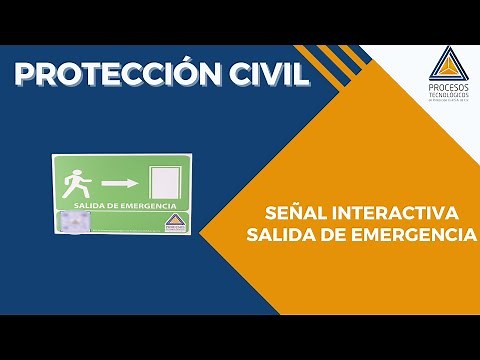 PROTECCIÓN CIVIL: Conoce nuestras señales INTERACTIVAS de Protección Civil. SALIDA DE EMERGENCIA