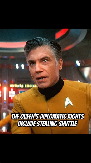 The Queen's diplomatic rights include stealing shuttle #foryou #series #shorts #drama #startrek