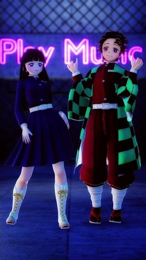 Copines - MOTION DL - Kanao and Tanjiro -MMD Demon Slayer