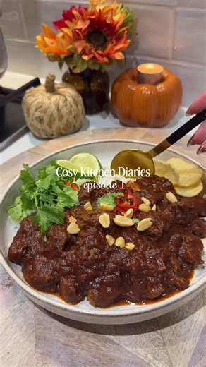 Slow Cooked Coconut Beef Curry recipe for cosy season