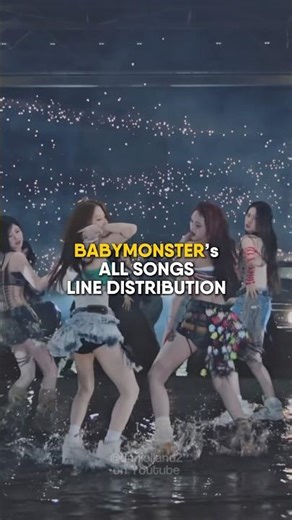 BABYMONSTER ALL SONGS LINE DISTRIBUTION #babymonster #choom #linedistribution #kpop #shorts