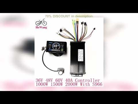 #36V 48V 60V 40A 1000W 1500W 2000W Ebike Brushless Motor sine wave Controller with S900 Colour LCD